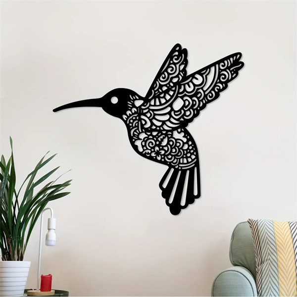 CIFbuy复古蜂鸟铁壁挂装饰 户外室内花园庭院客厅卧室通用（TikTok、temu下自提）-4