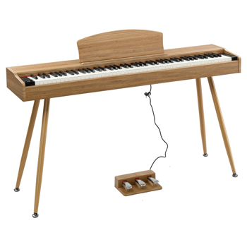 【AM不售卖】GDP-203 88键重锤键盘 嵌入式支架款 自然原木 电钢琴 美国
