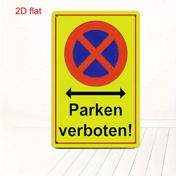 CIFbuy 禁止停车金属警示挂牌庭院车库餐厅酒吧咖啡馆墙面装饰（TikTok、temu 自提）-4