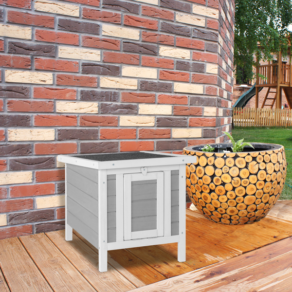 20in  可开屋顶 防水  灰色 变色 黑色沥青屋顶 杉木 木鸡兔笼-9