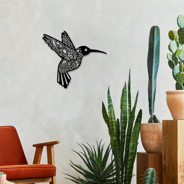 CIFbuy复古蜂鸟铁壁挂装饰 户外室内花园庭院客厅卧室通用（TikTok、temu下自提）-8