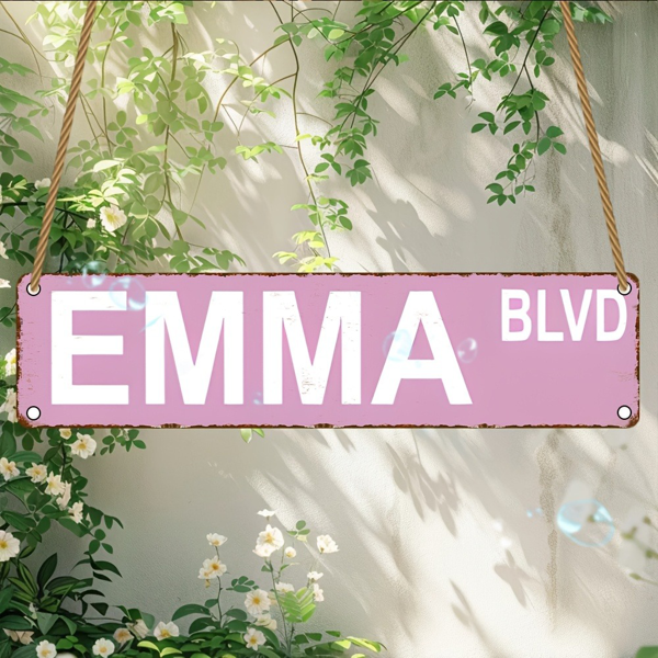 CIFbuy Emma Blvd 木制标牌公园社区农舍家居商用壁挂装饰牌（TikTok、temu 下自提）-5