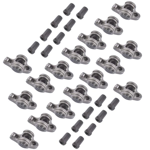 摇臂 16Pcs 17-4PH Stainless Steel Rocker Arms Fit for Pontiac 287-455 V8 4.3L 1.65 Ratio-7