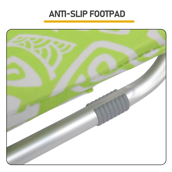 1pcs 座高8.5in 黄色部落花纹 可平躺 铝沙滩椅 带头枕 双肩带 二合一布杯托侧袋 背部冰包 连体牛津布有横杆五档调节可平躺铝沙滩椅8.5"-1 63*109*84cm 120kg-6