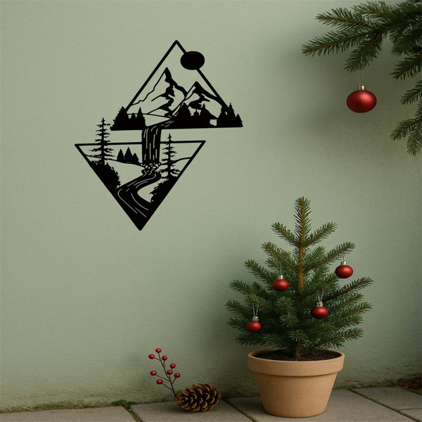 CIFbuy自粘超大壁画单张可剥离壁纸风景自然植物图案抽象墙艺客厅卧室办公室宿舍(TikTok、temu下自提)-3