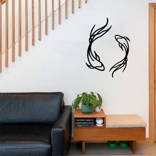 CIFbuy复古航海风金属鱼墙饰 个性化垂钓主题家居装饰（TikTok、temu下自提）-7