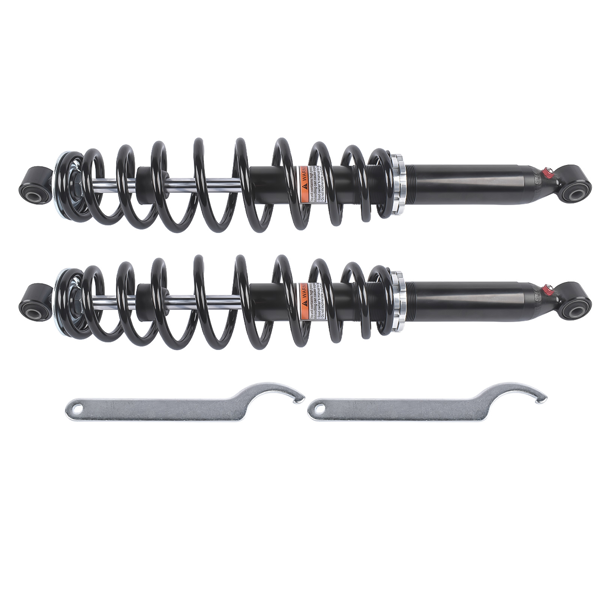 减震器 Rear Left and Right ATV Shock Absorber with Coil Spring Fits for Can-Am Outlander Renegade 450 500 570 650 800 Black 2Pcs-5