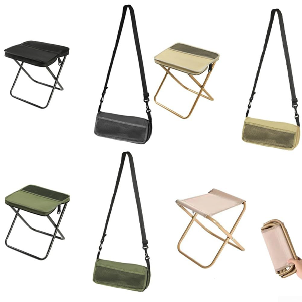 便携式可折叠背包凳，小巧可折叠凳子，可变成背包，登山徒步便携凳，带储物袋 - 真正解放双手，1件装，卡其色-7