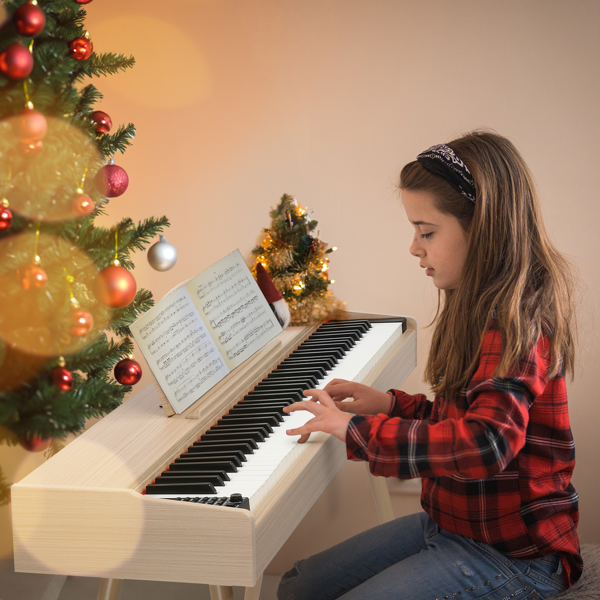 【AM不售卖】GDP-203 88键重锤键盘 嵌入式支架款 自然科技木 电钢琴 德法-11