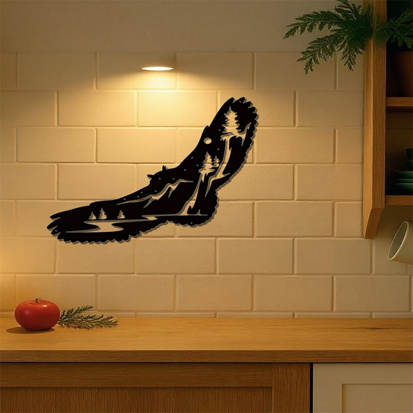 CIFbuy手工锻造金属小鸟墙饰个性化花园庭院装饰定制姓名牌户外室内独特园艺礼物（TikTok、temu下自提）-1