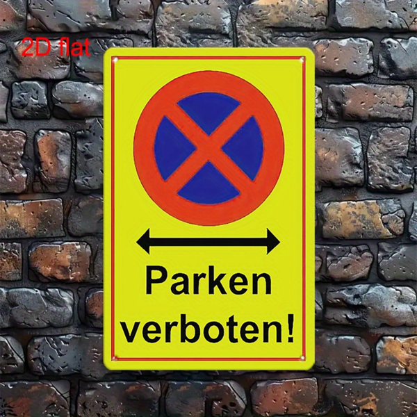 CIFbuy 禁止停车金属警示挂牌庭院车库餐厅酒吧咖啡馆墙面装饰（TikTok、temu 自提）-1