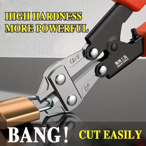 【热销】重型 8 吋多用途钢丝钳，节省劳力的螺栓剪刀带肘骨剪、链条钳、钢结构、抛光和涂漆表面适用于围栏、建筑和 DIY 项目-9