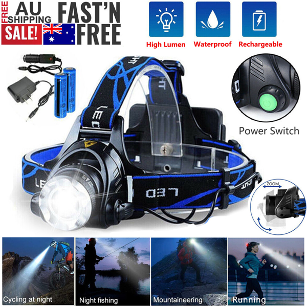 （3套）可充电LED头灯露营徒步旅行头灯工作灯+电池+充电器套装 (各平台政策不同，链接已附相关资质，如无所需资质请勿上架)-10