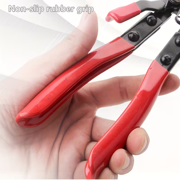 3件软管卡箍钳，带长伸钢丝弹簧软管卡箍的拆卸套件，用于汽车冷却液散热器加热器和带扁平或大卡箍的水软管-4