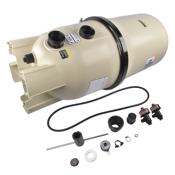 泳池过滤器 EC-180009 60 Sq. Ft. D.E Pool Filter Fiberglass Vertical Grid High Flow Removable Replacement for Pentair 180009-4