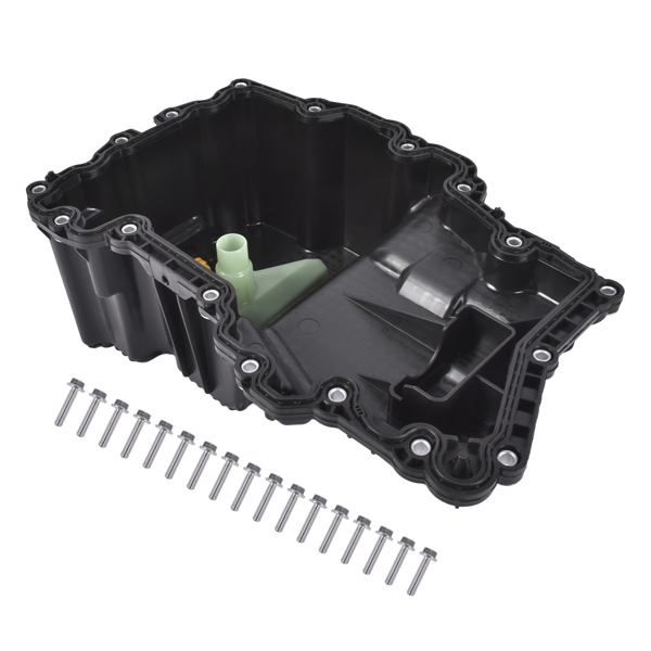 油底壳 Plastic Oil Pan Assembly with Gasket Replacement for Ford F-150 2.7L 2018-2023 ML3Z6675J JT4Z6675E-5