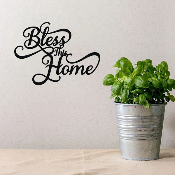 CIFbuy复古防水铁制墙面装饰牌温馨祝福家居励志艺术品（TikTok、temu下自提）-4