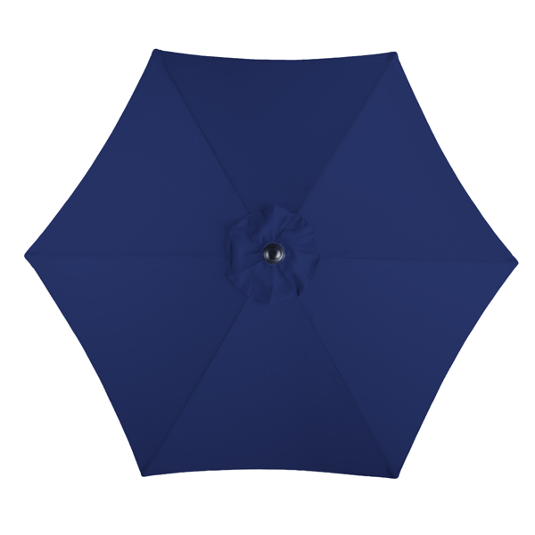 7.5FT 海军蓝 转向头 圆形 太阳伞 涤纶布 6铁伞骨 铁中柱-8