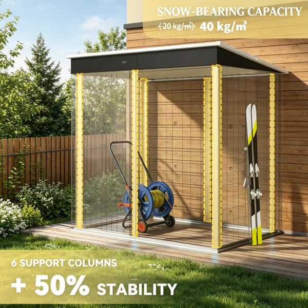 室外花园储物棚工具房-6