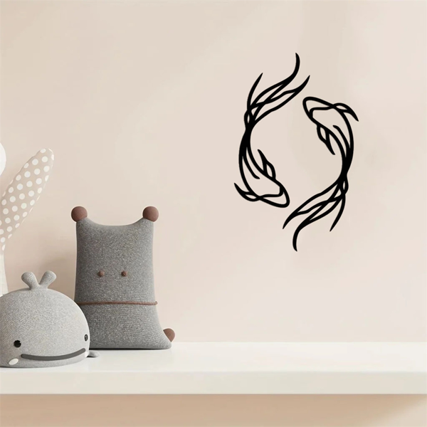 CIFbuy复古航海风金属鱼墙饰 个性化垂钓主题家居装饰（TikTok、temu下自提）-4