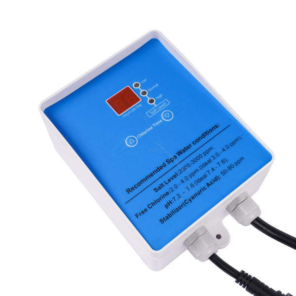 盐氯发生器 Complete Salt Chlorine Generator System with Built in Timer for Hot Tubs & Swim Spas 2000 Gallons-8