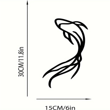 CIFbuy手工锻打半磅实心铁制鱼形墙面装饰 个性化垂钓主题礼品（TikTok、temu下自提）