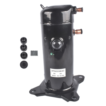 制冷压缩机 APG025KAC R410A Black Scroll A/C Compressor 2 Ton 1 PH 60HZ 208-230 V Replacement for Copeland ZP24K6E-PFV ZP25K6E-PFV