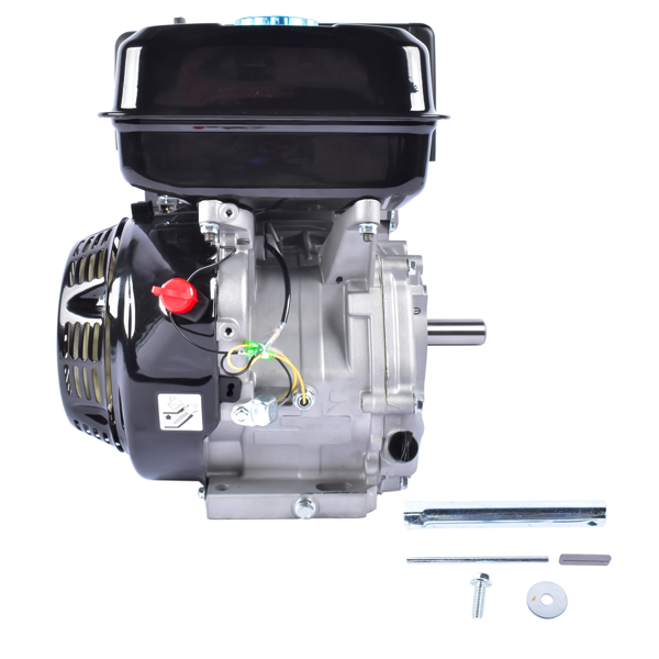 A3 四冲程 420cc 15HP OHV水平轴汽油发动机黑色 4 Stroke 15HP 420cc Gas Engine Black, Horizontal Shaft OHV Gas Motor, Recoil Start Go Kart Motor Engine for Log Splitters Compressors Lawn Mowers-2