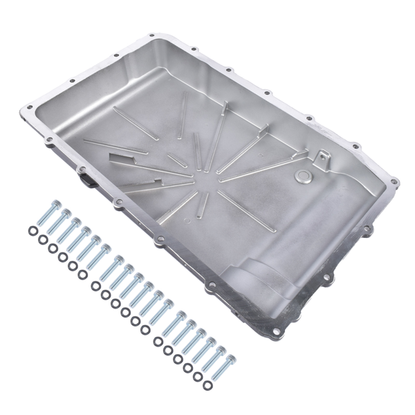 变速箱油底壳 Aluminum Transmission Oil Pan Cooling Replacement for Ford F-150 Mustang Explorer Expedition Lincoln Navigator 328053220-6