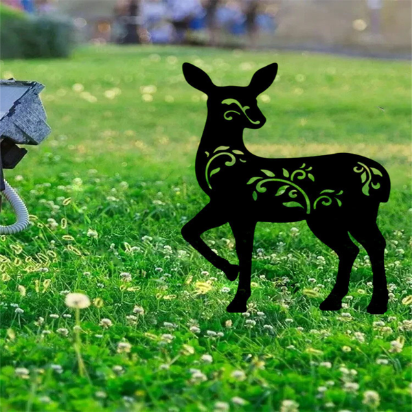 CIFbuy哥特黑色铁制花园地插户外万圣节庭院装饰男女家居礼物（TikTok、temu下自提）-4