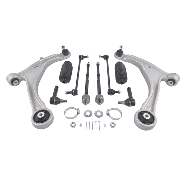控制臂套装 10PCS Suspension Front Lower Control Arms Sway Bar Link End Tie Rod Replacement for 2011-2017 Honda Odyssey-4