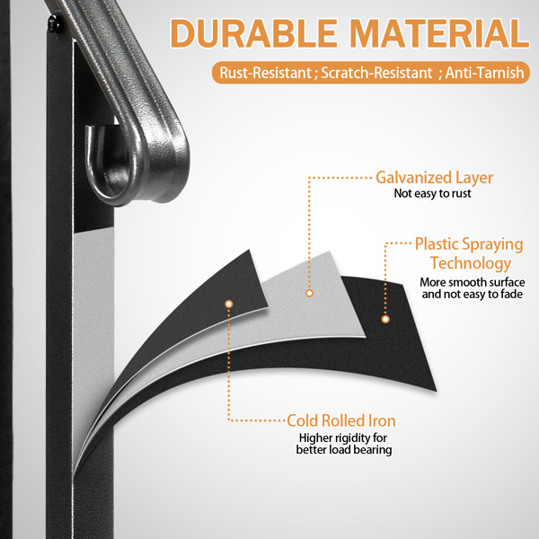 【替换22762521】哑光黑色   4阶 单宝塔加方葫芦装饰 庭院楼梯扶手-5