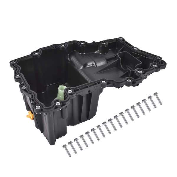 油底壳 Plastic Oil Pan Assembly with Gasket Replacement for Ford F-150 2.7L 2018-2023 ML3Z6675J JT4Z6675E-4