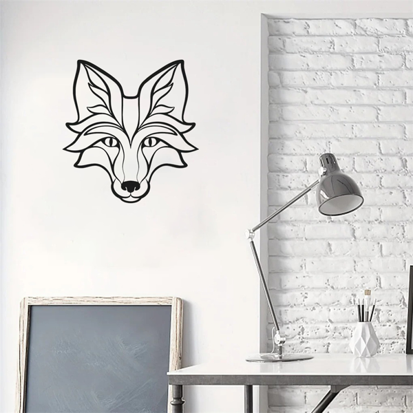 CIFbuy哥特风格狐狸金属墙壁艺术装饰雕塑 TikTok、temu下自提-7