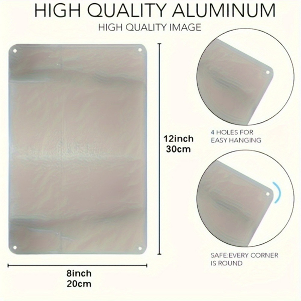 CIFbuy 复古双语请勿冲洗厕纸金属牌西语浴室挂牌圣诞装饰（TikTok、temu 下自提）-5