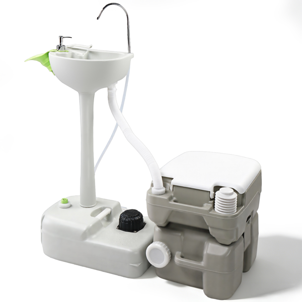 5 Gallon 配套白色盖圈污水箱升级马桶 户外洗手台 HDPE 白色 (同款编码：46793540）-3