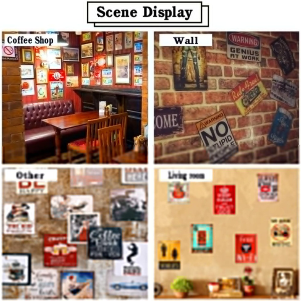 CIFbuy 银色拉布拉多复古金属标牌家居厨房酒吧咖啡馆墙面装饰挂画（TikTok、temu 下自提）-6