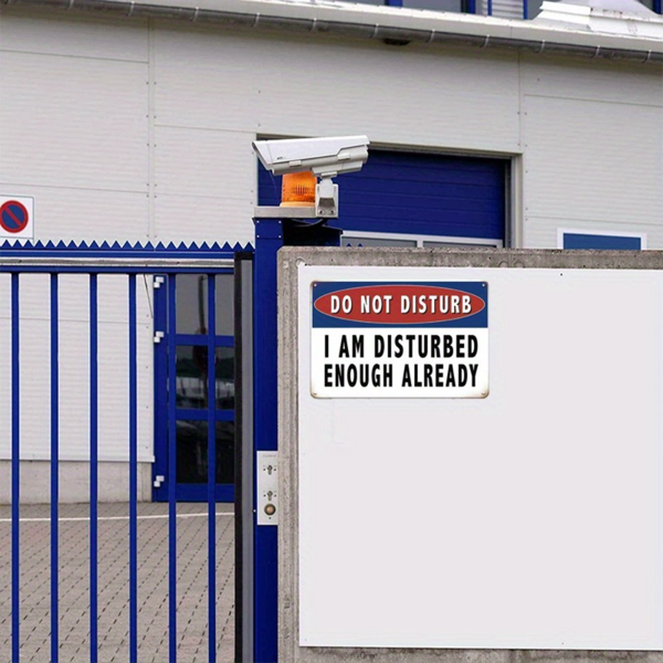 CIFbuy 铝制请勿打扰警示牌金属墙面装饰挂牌庭院酒吧咖啡馆车库防水防尘（TikTok、temu 下自提）-6