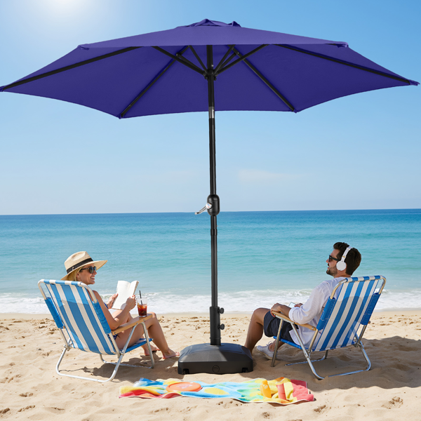 9FT 海军蓝 转向头 KD 圆形 太阳伞  涤纶布 6铁伞骨 铁中柱-26