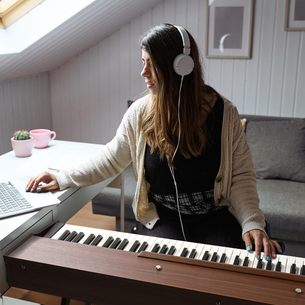 GDP-203 88键重锤键盘 嵌入式支架款 黑胡桃木 电钢琴 美国-7