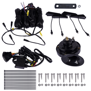 转向灯套件 UTV Turn Signal Kit w/ 110D Horn Street Legal Rocker Switch Triangle LED Lights Replacement for Polaris, Can-Am, Teryx, CFMoto