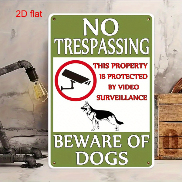 CIFbuy 复古玉米坑规则金属标牌乡村黑白铁艺家居学校公园庭院装饰（TikTok、temu 下自提）-1