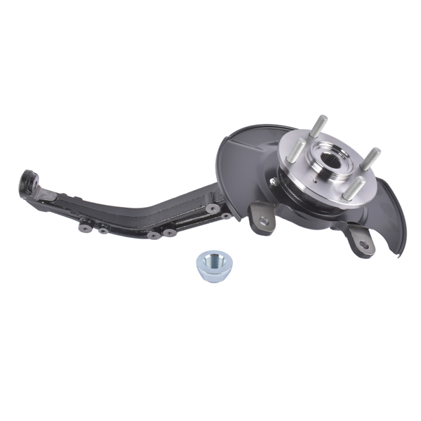 转向节 Front Left Steering Knuckle Assembly Replacement for Honda Accord 1998-02 L4 2.3L 4-Stud Hub-5