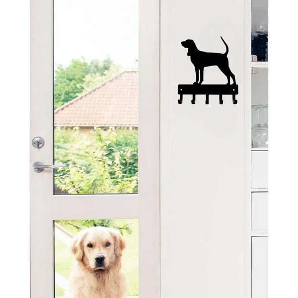 CIFbuy复古猎浣熊犬入口壁挂钩套装乡村农舍风格衣帽钥匙宠物牵引绳收纳整理器(TikTok、temu下自提)-8