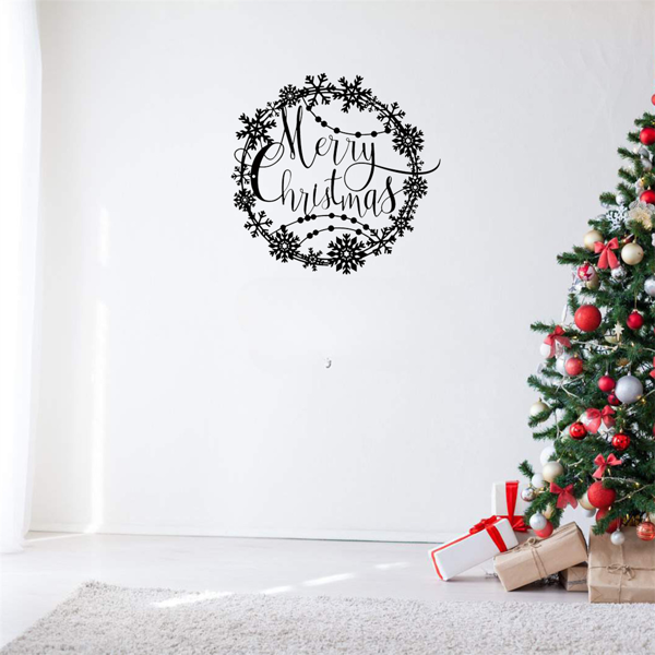 CIFbuy优雅圣诞节金属墙面装饰 节日欢迎牌室内外通用礼品（TikTok、temu下自提）-8