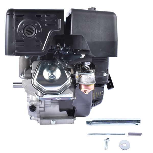A3 四冲程 420cc 15HP OHV水平轴汽油发动机黑色 4 Stroke 15HP 420cc Gas Engine Black, Horizontal Shaft OHV Gas Motor, Recoil Start Go Kart Motor Engine for Log Splitters Compressors Lawn Mowers-9