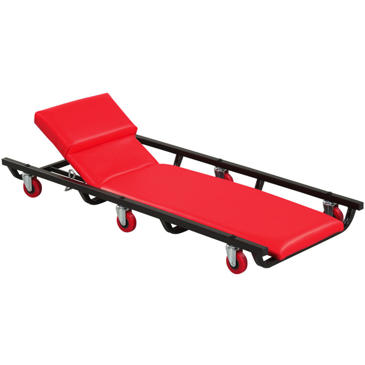 4 Level Adjustable Backrest Mechanic Rolling Creeper view 3