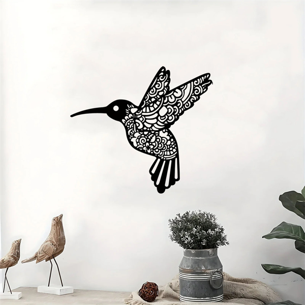 CIFbuy复古蜂鸟铁壁挂装饰 户外室内花园庭院客厅卧室通用（TikTok、temu下自提）-2