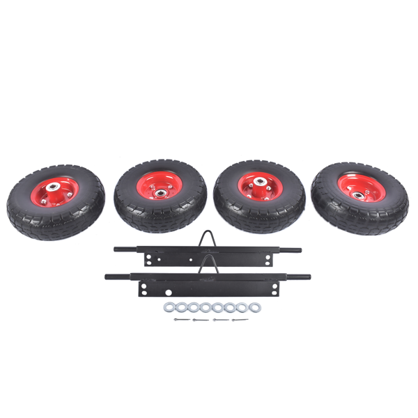 发电机车轮套件 Solid Never Flat Tires All-Terrain Wheel Kit Replacement for Honda EU3000is Generator-4