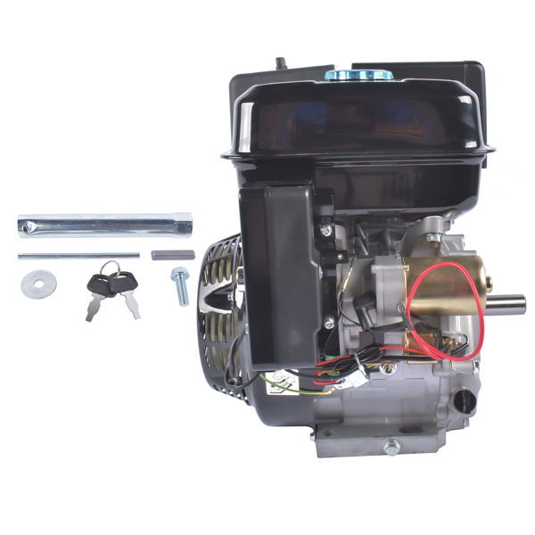 A3 四冲程 389cc 13HP OHV水平轴电启动汽油发动机黑色 4 Stroke 13HP 389cc Gas Engine with Electric Start, Go Kart Engine Horizontal Shaft OHV Gas Motor, Gas Powered Multi-Use Engine Black-8